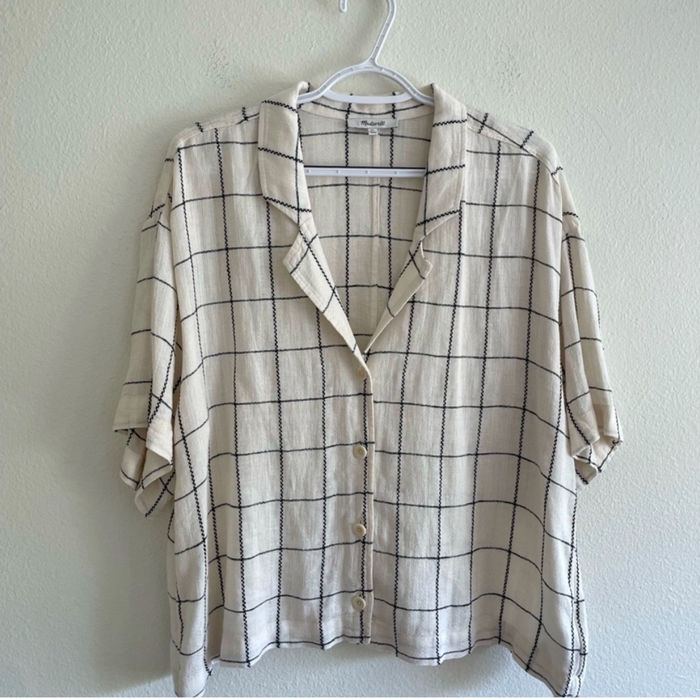 Madewell Short Sleeve Button Up Shirt